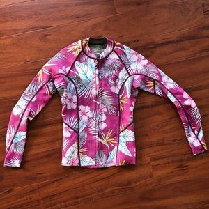 Billabong Women’s Long Sleeve Zip Rashgaurd